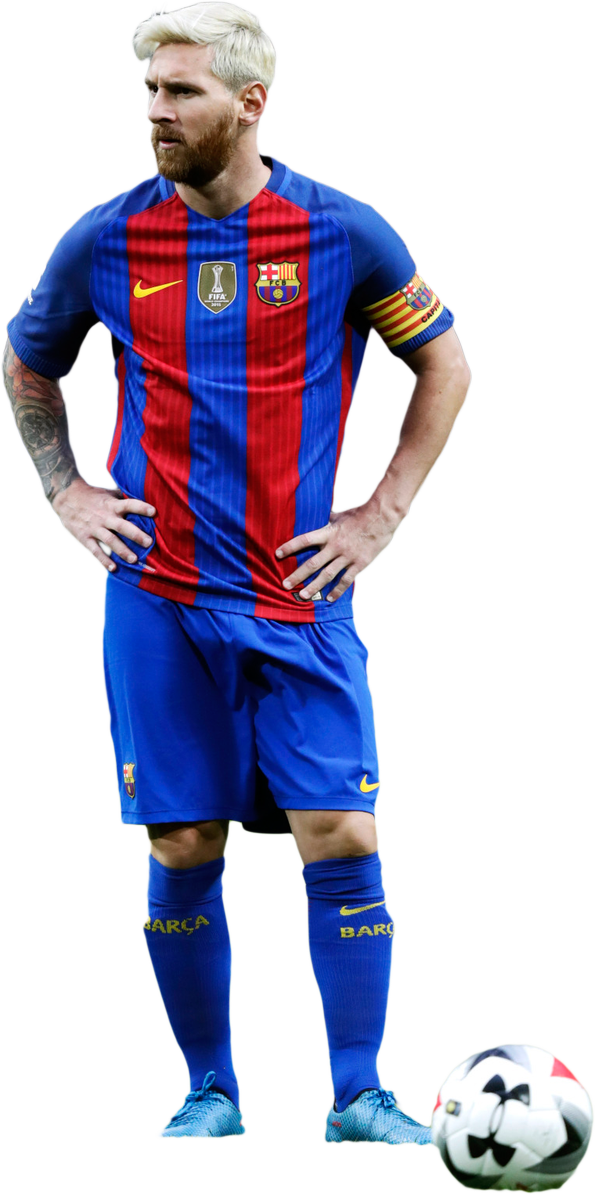 Messiin F C Barcelona Kit PNG