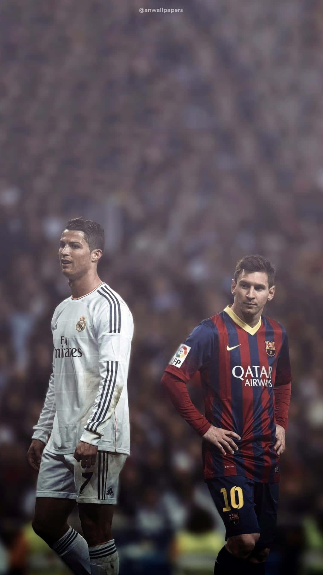 Messivs Ronaldo Football Rivals Wallpaper