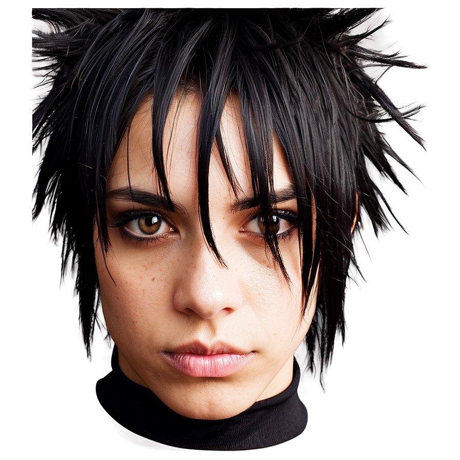 Messy Emo Hair Texture Png 05252024 PNG