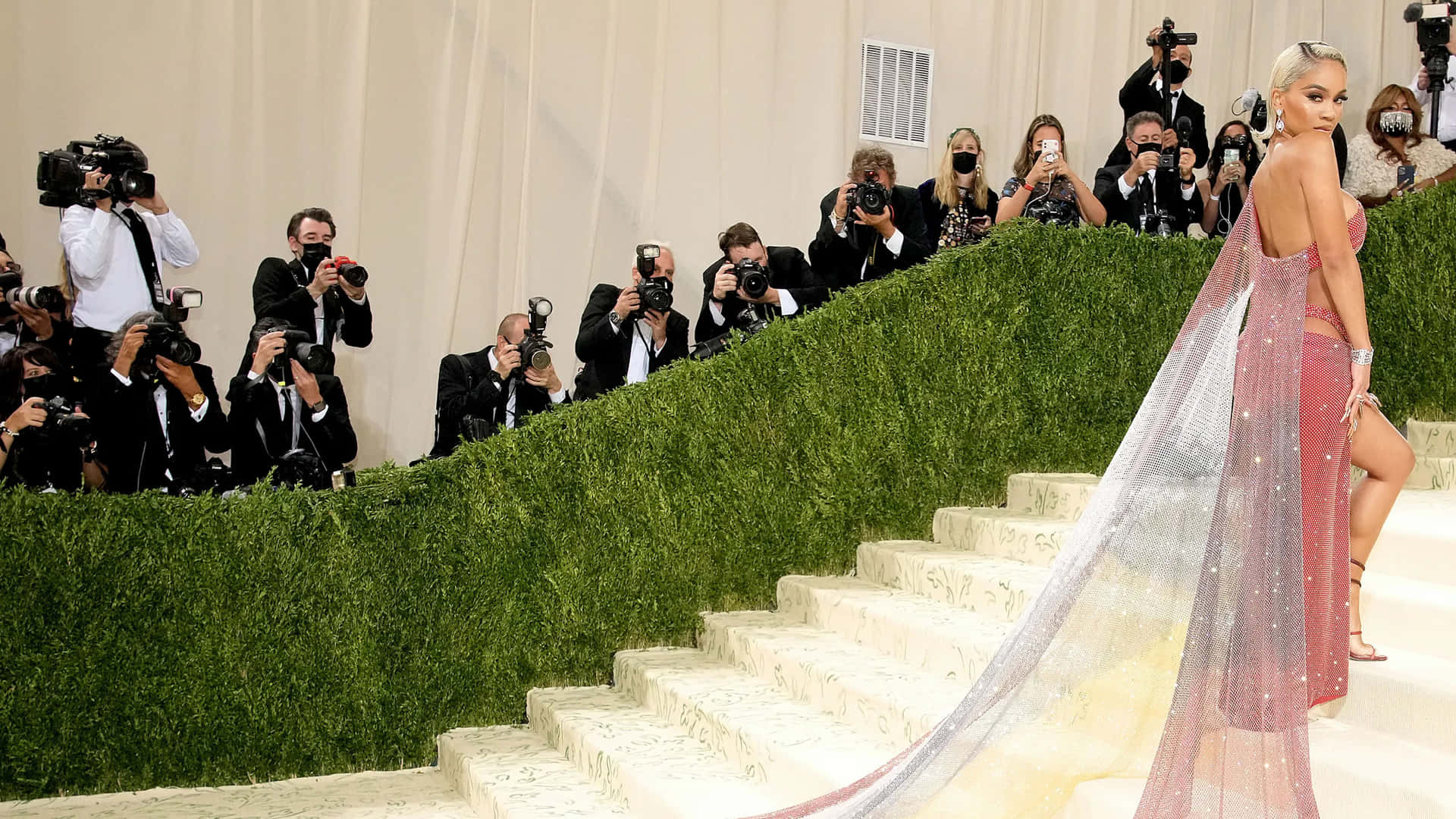 Inaugural Met Gala features celebrities dressed in ethereal and avant-garde fashion