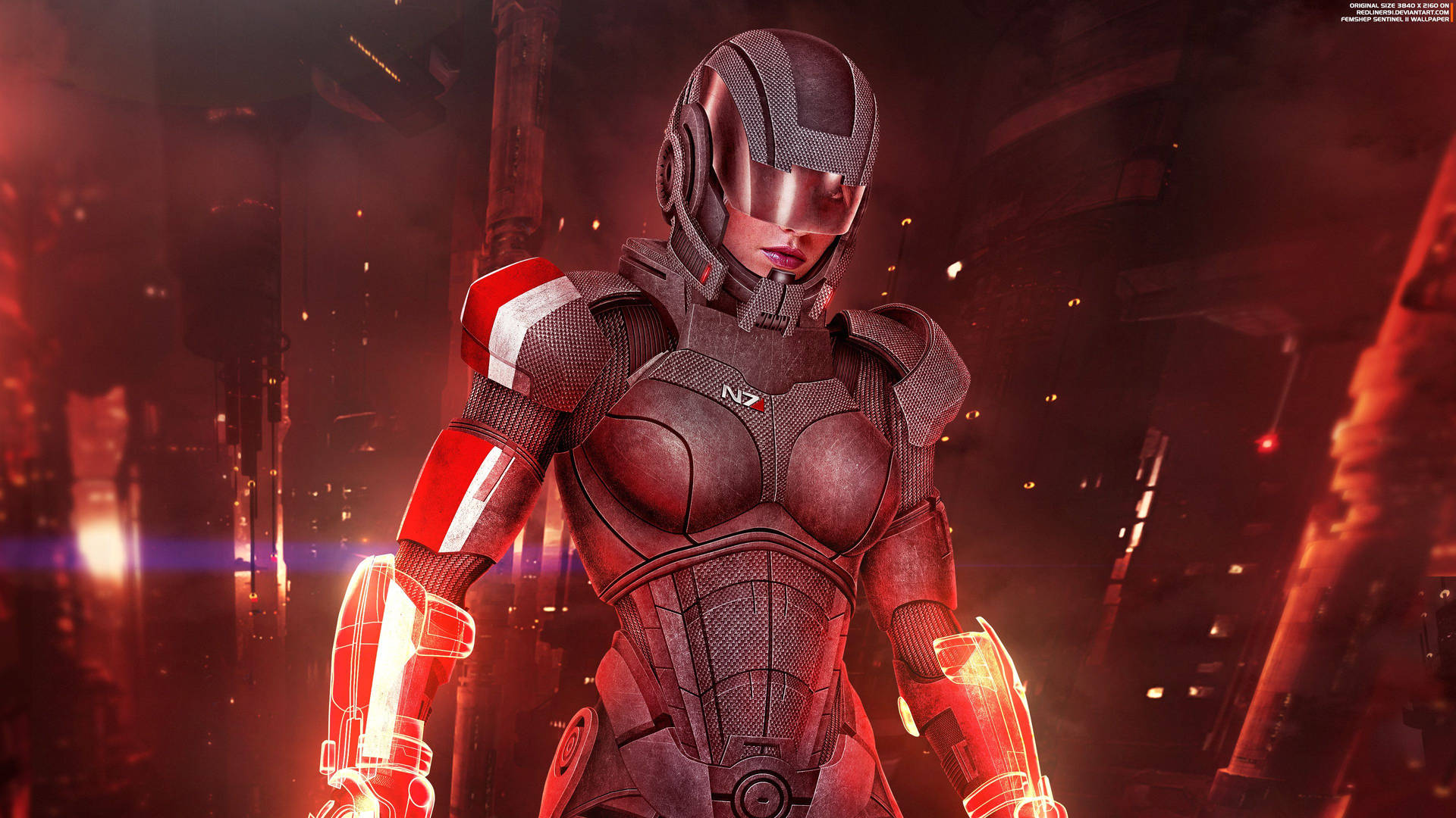 Metal Armor In Mass Effect 4K Wallpaper