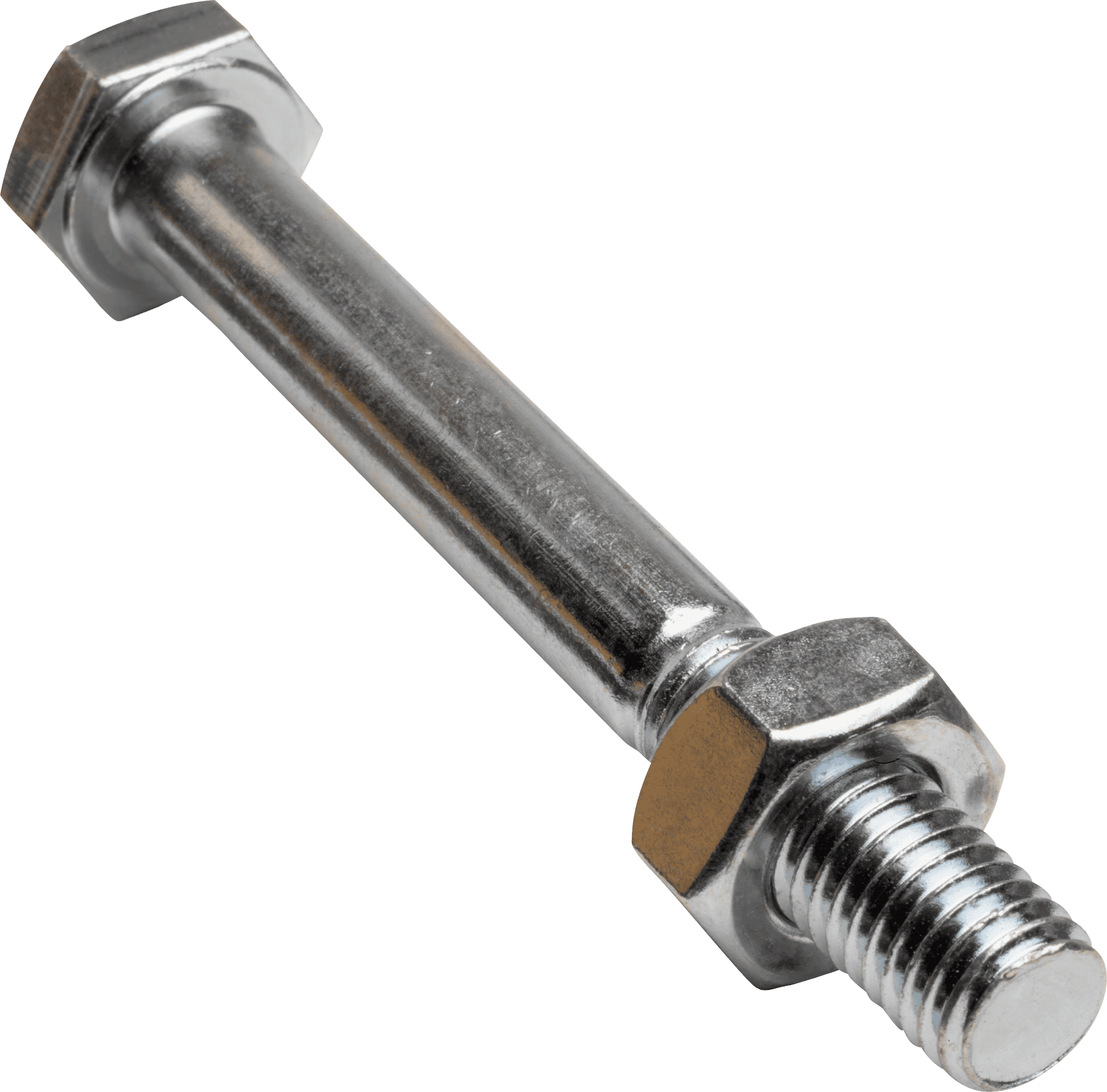 Metal Boltand Nut PNG