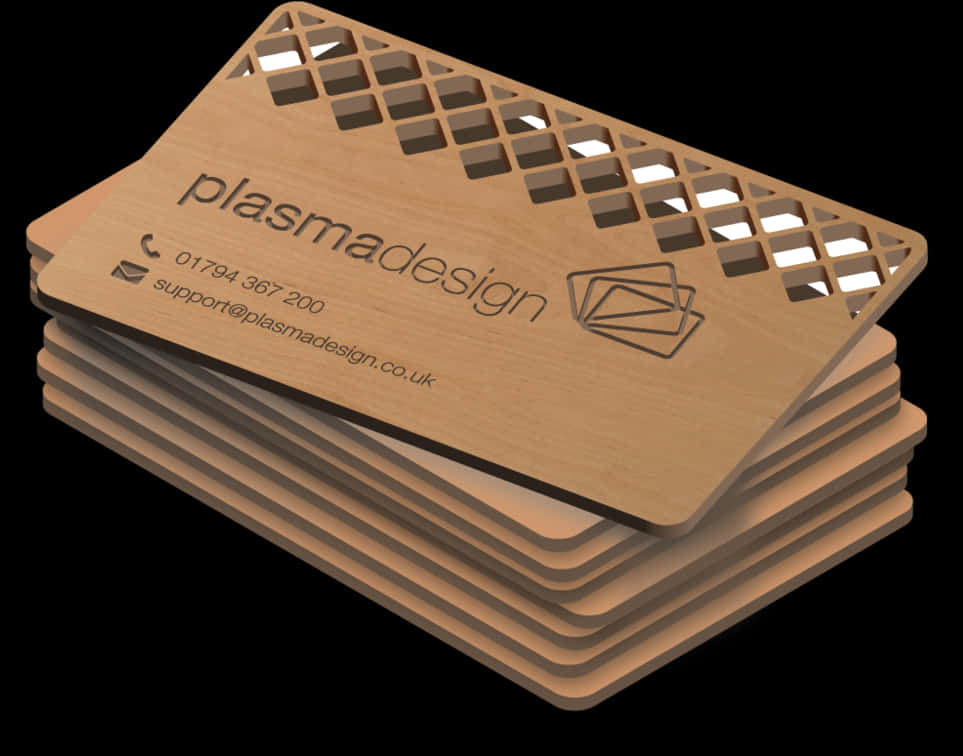 Metal Business Cards Stacked Design PNG