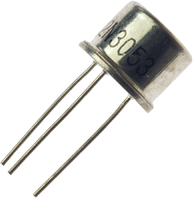 Metal Can Transistor Component PNG