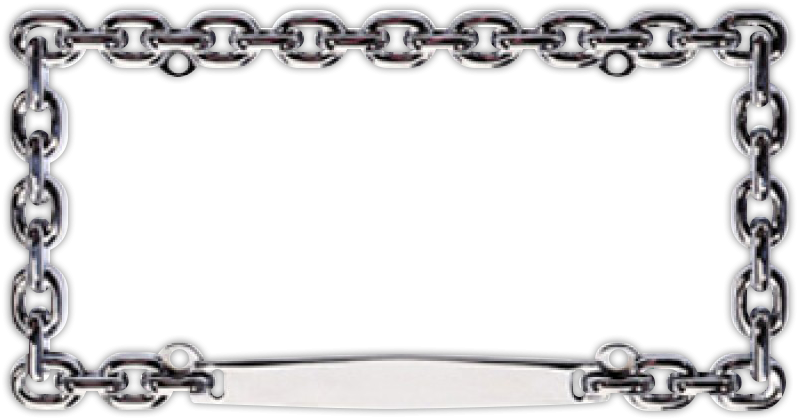 Metal Chain Frame Border PNG