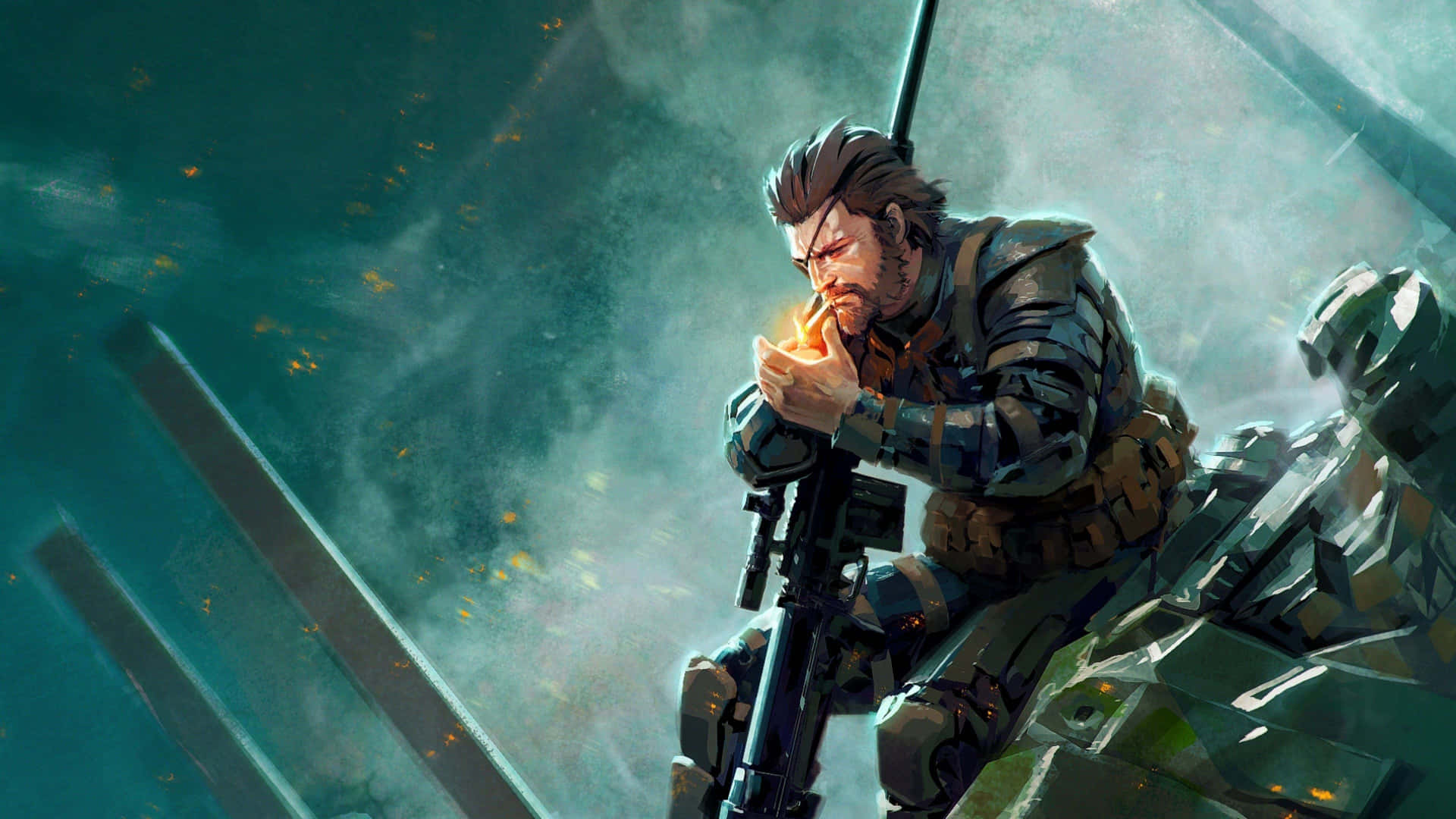 Förbereddig På Att Bli Förbluffad Över Hd-grafiken I Metal Gear 4k För Dator- Eller Mobilbakgrund. Wallpaper