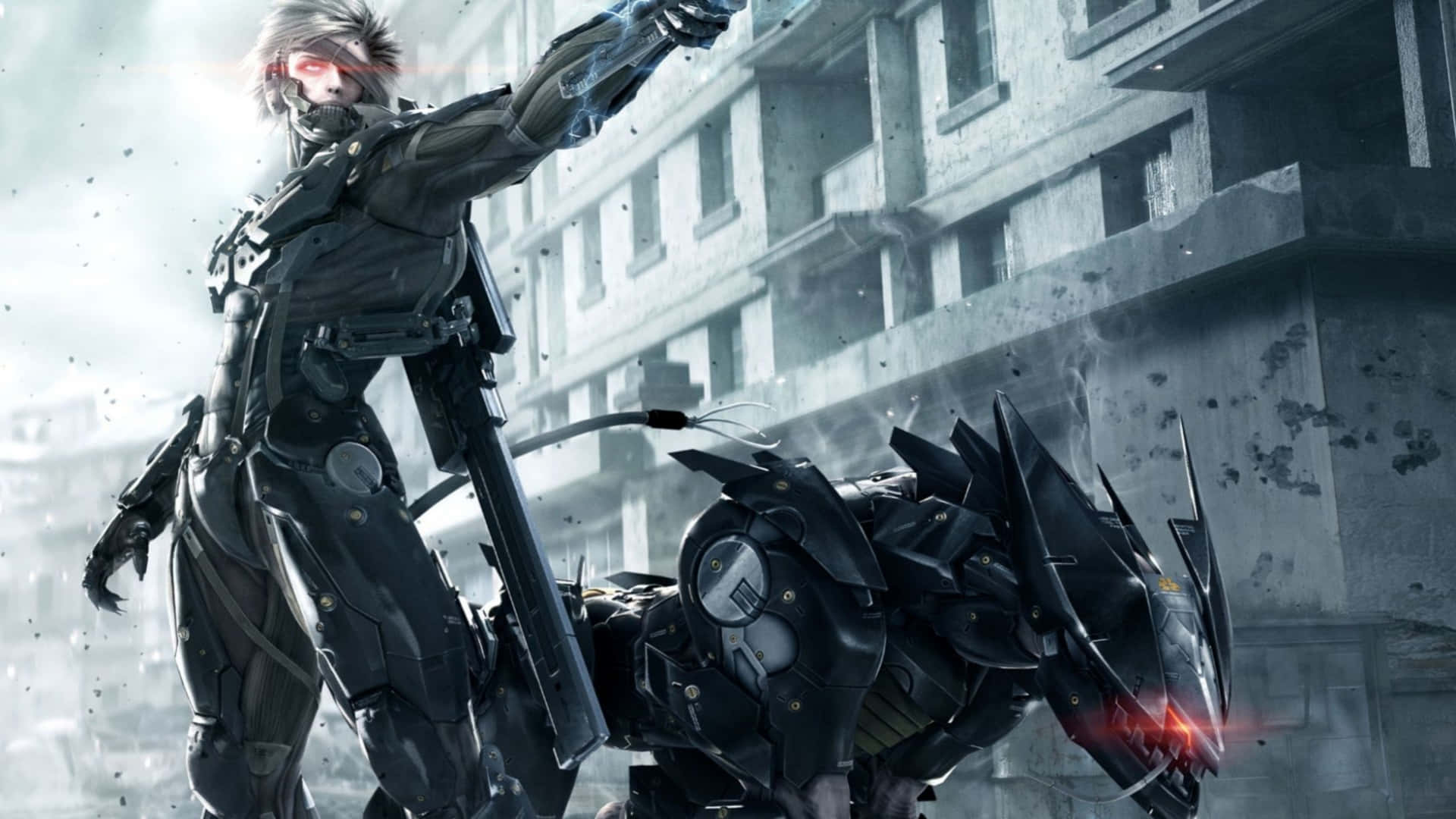 Raiden And Blade Wolf Metal Gear 4k Wallpaper