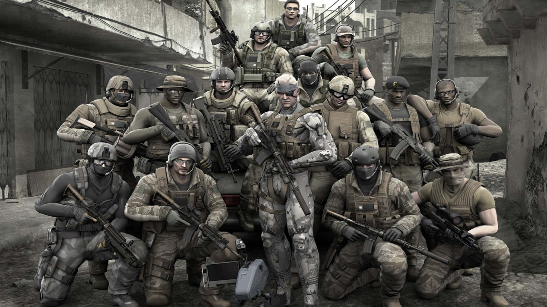Soldier Solid Snake Troupe Metal Gear 4k Wallpaper