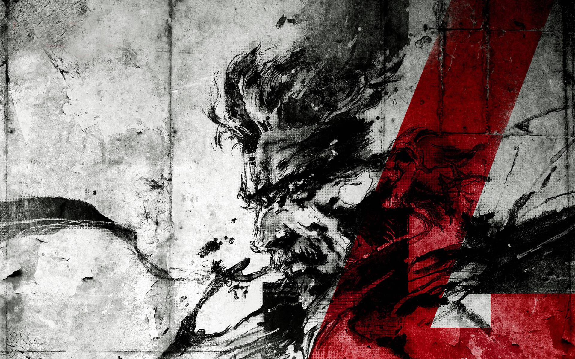 Metal Gear Solid 4 Sketch Art Wallpaper