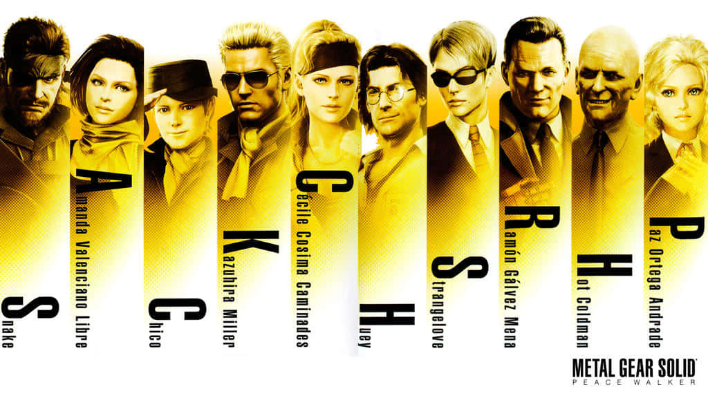 Main Characters from the Iconic Metal Gear Solid Series Wallpaper