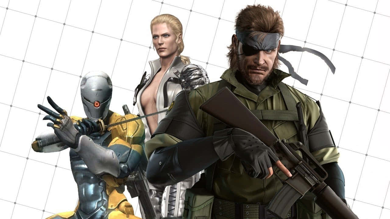 Epic Ensemble of Metal Gear Solid Characters Wallpaper