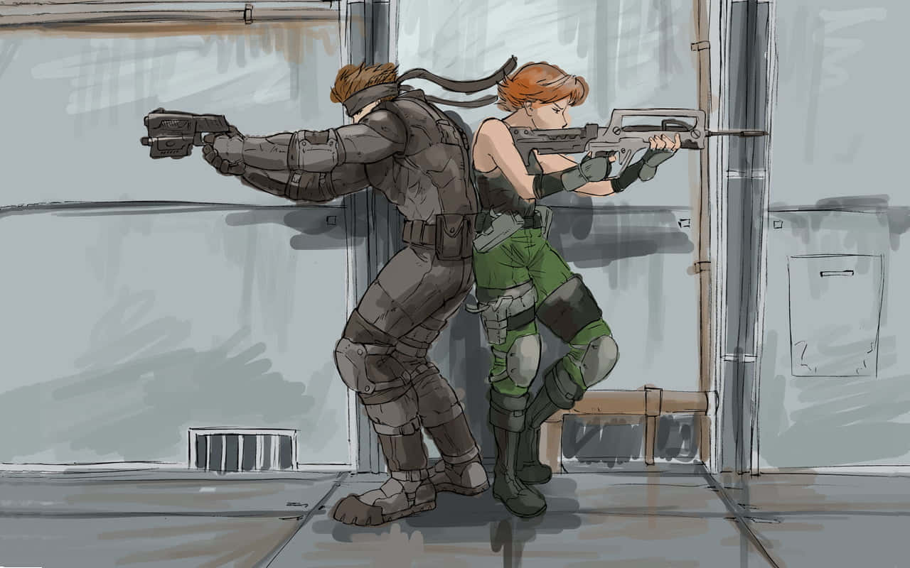 Reuniónde Personajes De Metal Gear Solid Fondo de pantalla