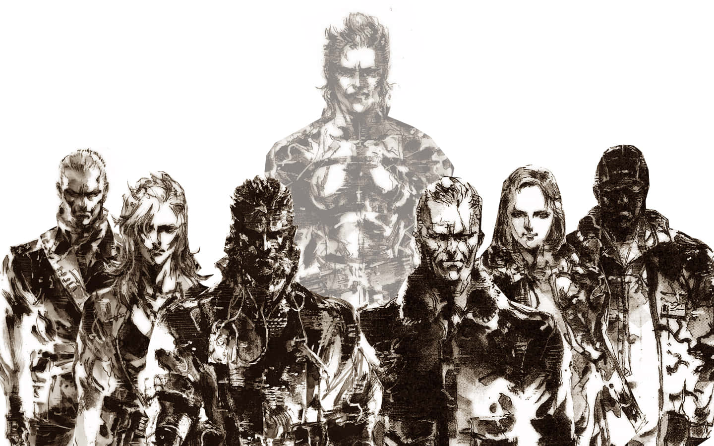 The iconic characters of the Metal Gear Solid series Wallpaper