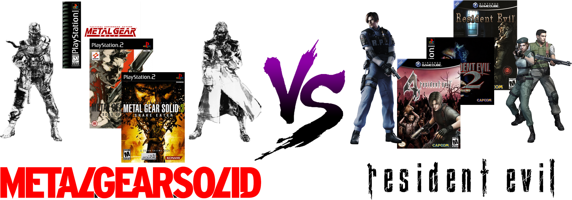 Metal Gear Solid V S Resident Evil Comparison PNG