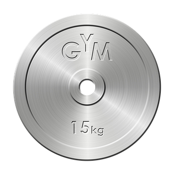 Metal Gym Weight Plate15kg PNG