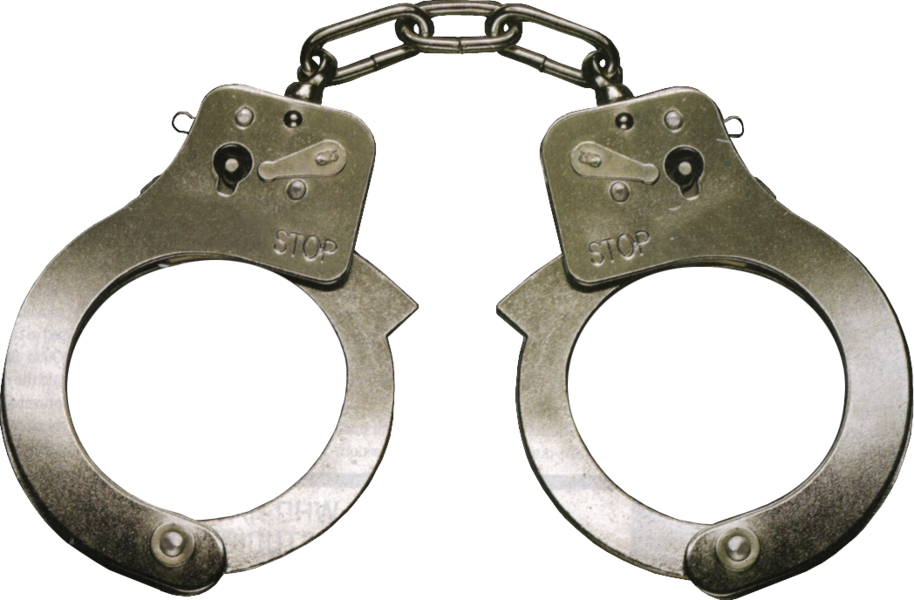 Metal Handcuffs Isolated PNG