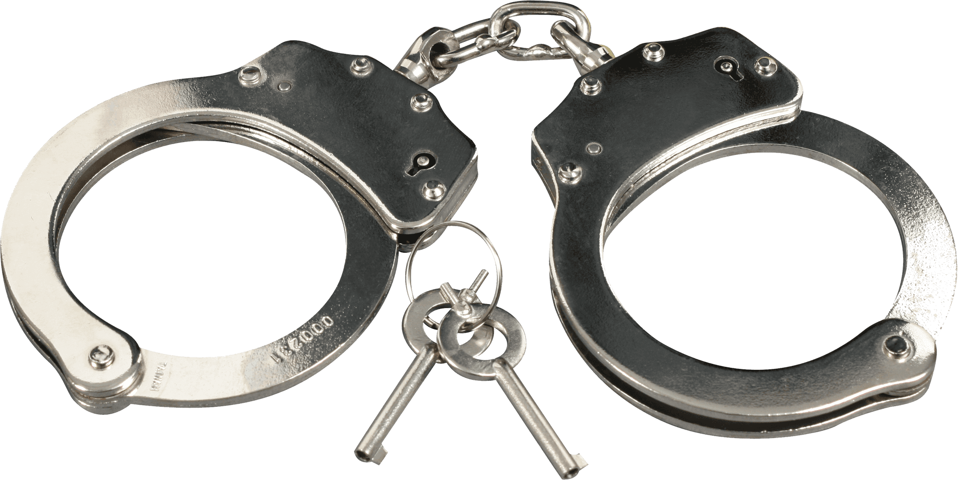 Metal Handcuffswith Keys PNG