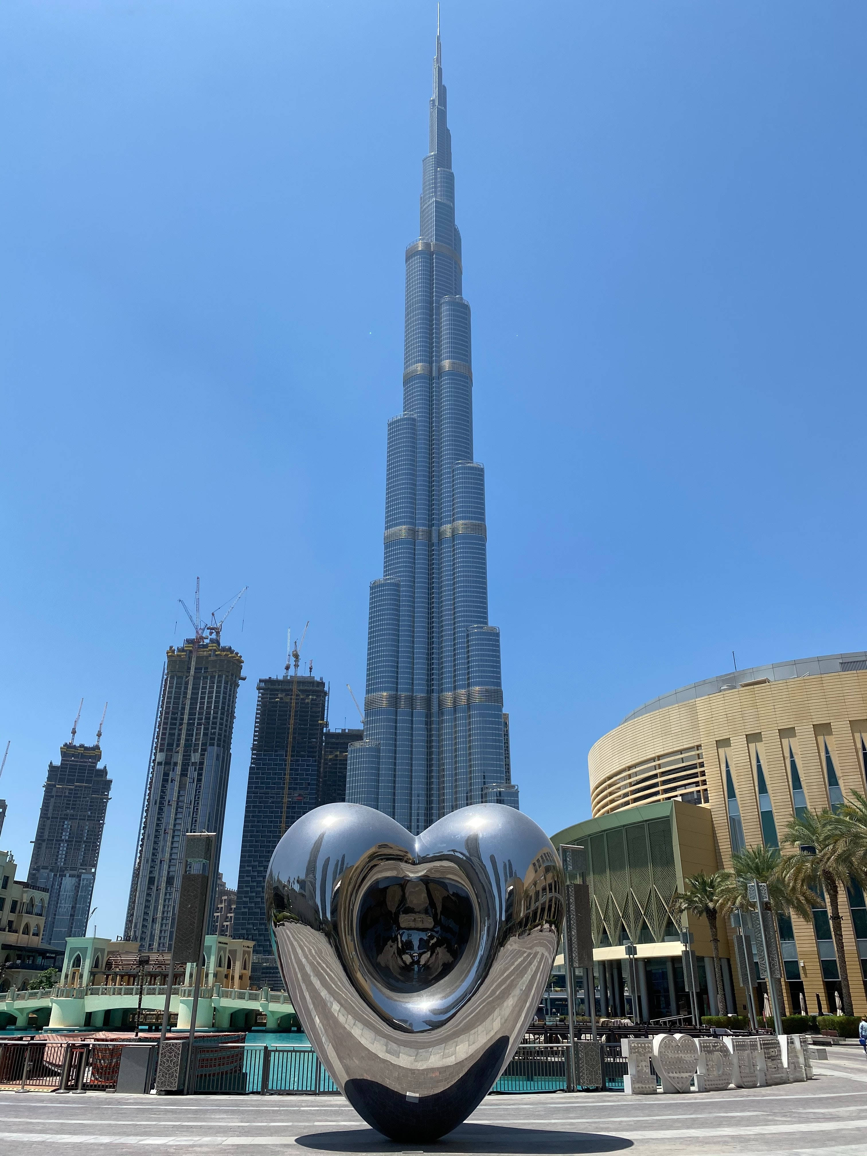 Metal Heart Burj Khalifa Wallpaper