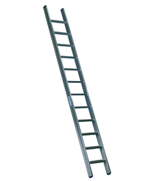 Metal Ladder Against Black Background PNG