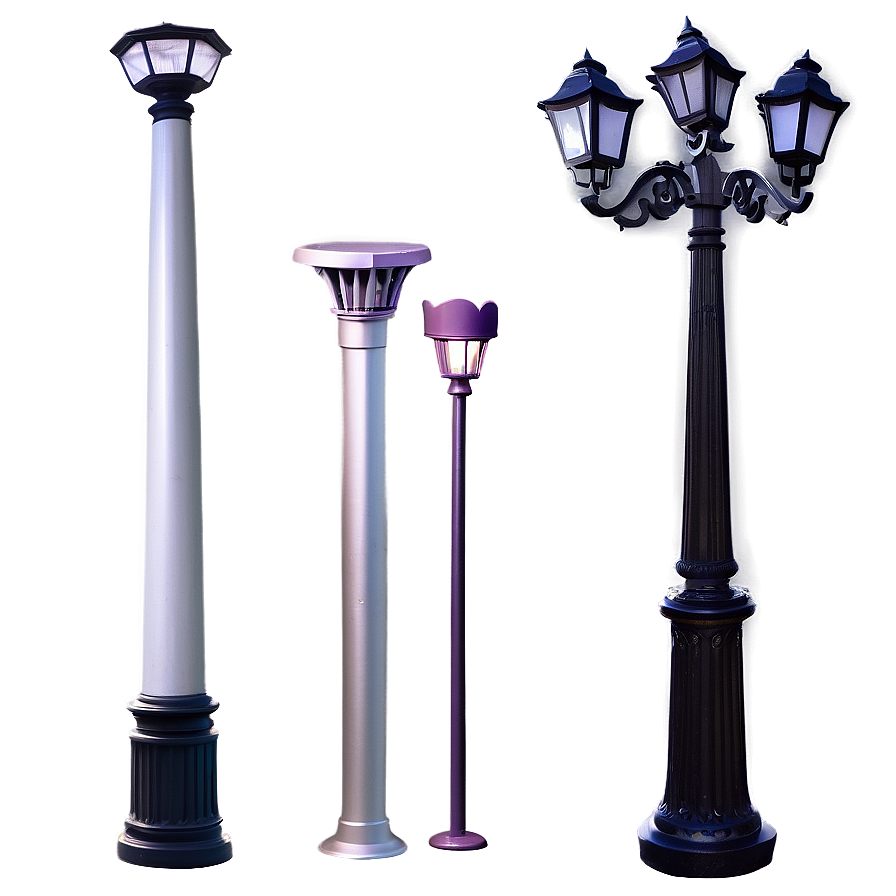 Metal Light Pole Png 06212024 PNG