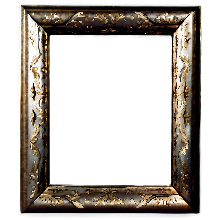 Metal Mirror Frame Png 06212024 PNG