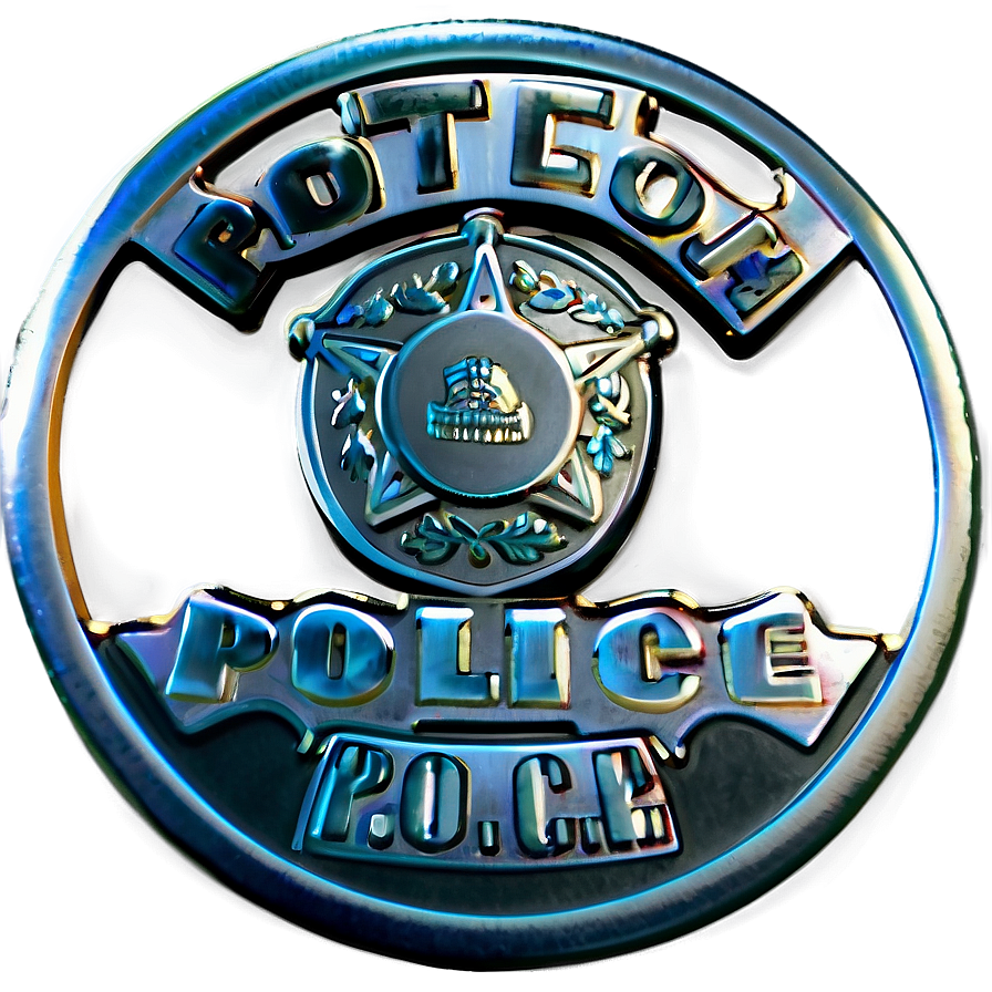 Metal Police Badge Design Png Ydh65 PNG