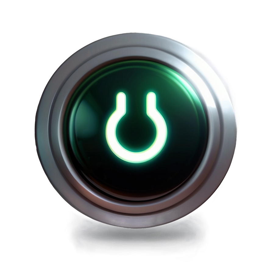 Metal Power Button Png 06212024 PNG