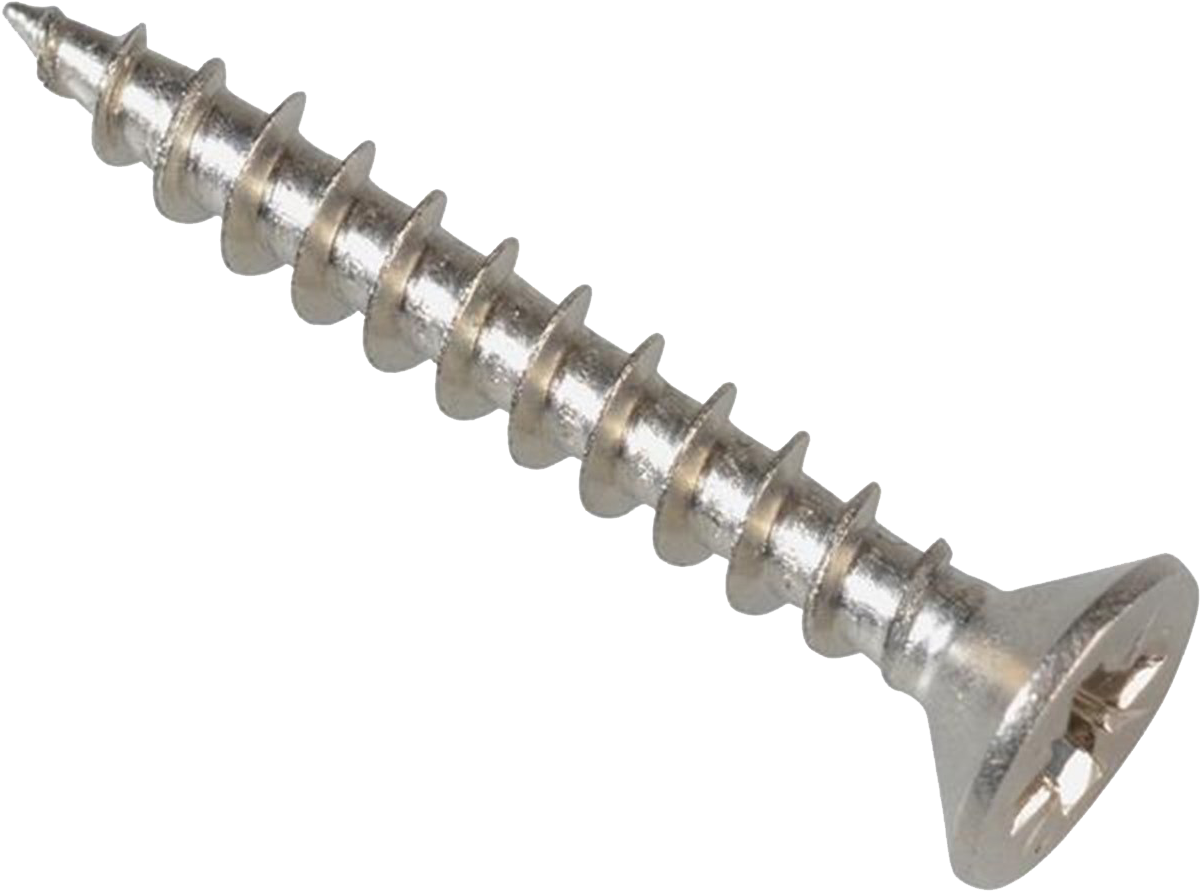 Metal Screw Isolatedon White PNG