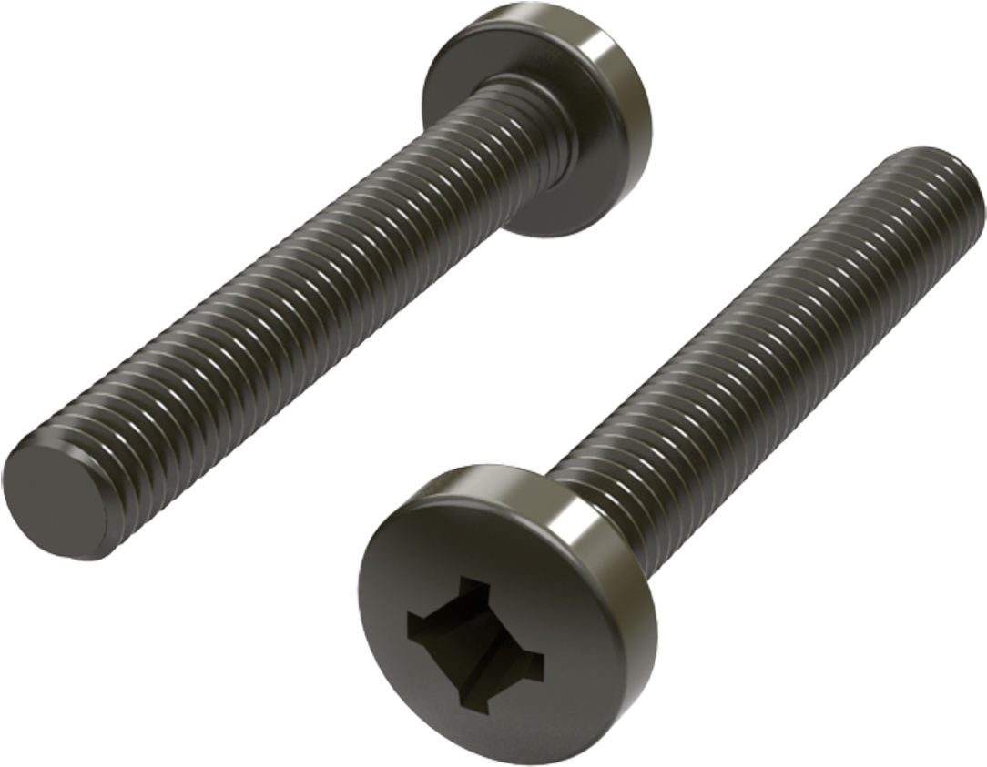 Metal Screws Isolated Background PNG