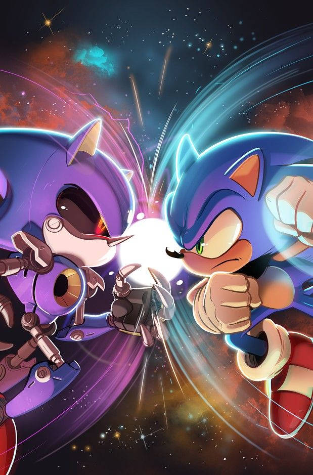 Metal Sonic And Hedgehog Galaxy Wallpaper