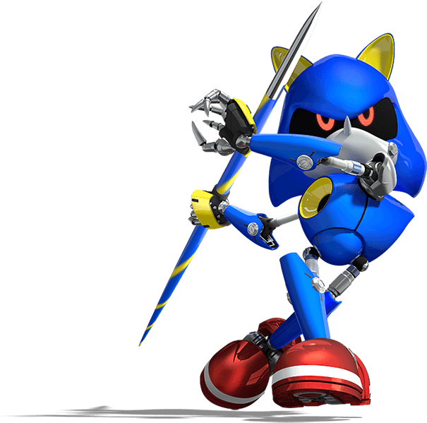 Metal Sonic Character Render PNG