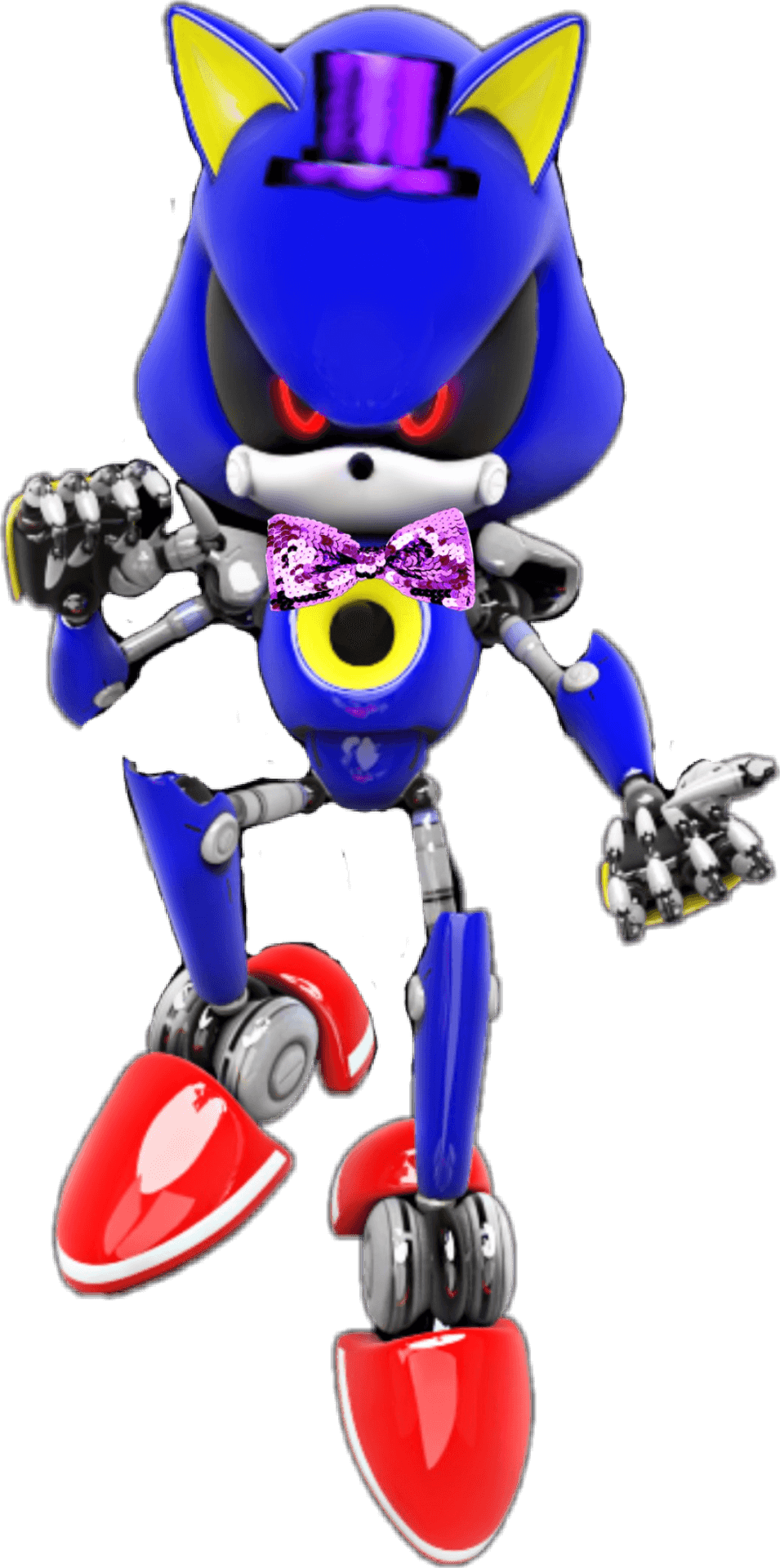 Metal Sonic Robot Character PNG