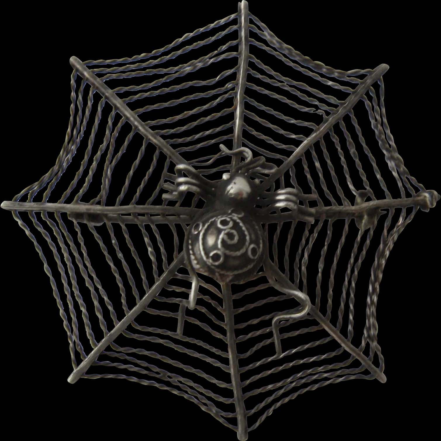 Metal Spideron Web Artwork PNG