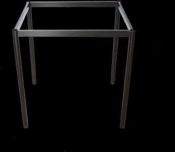 Metal Table Frame Structure PNG
