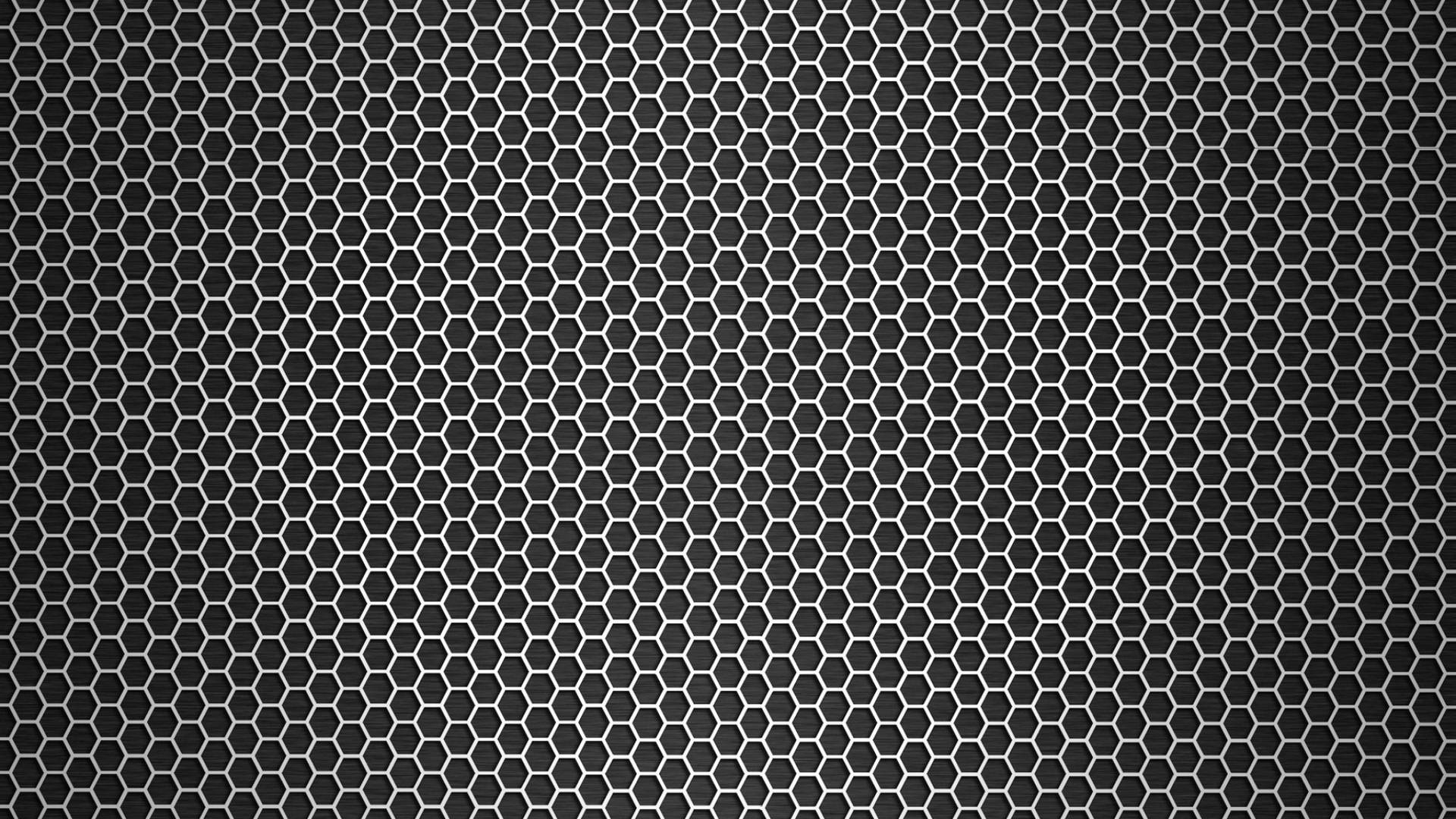 Metal Texture Hexagonal Holes Wallpaper
