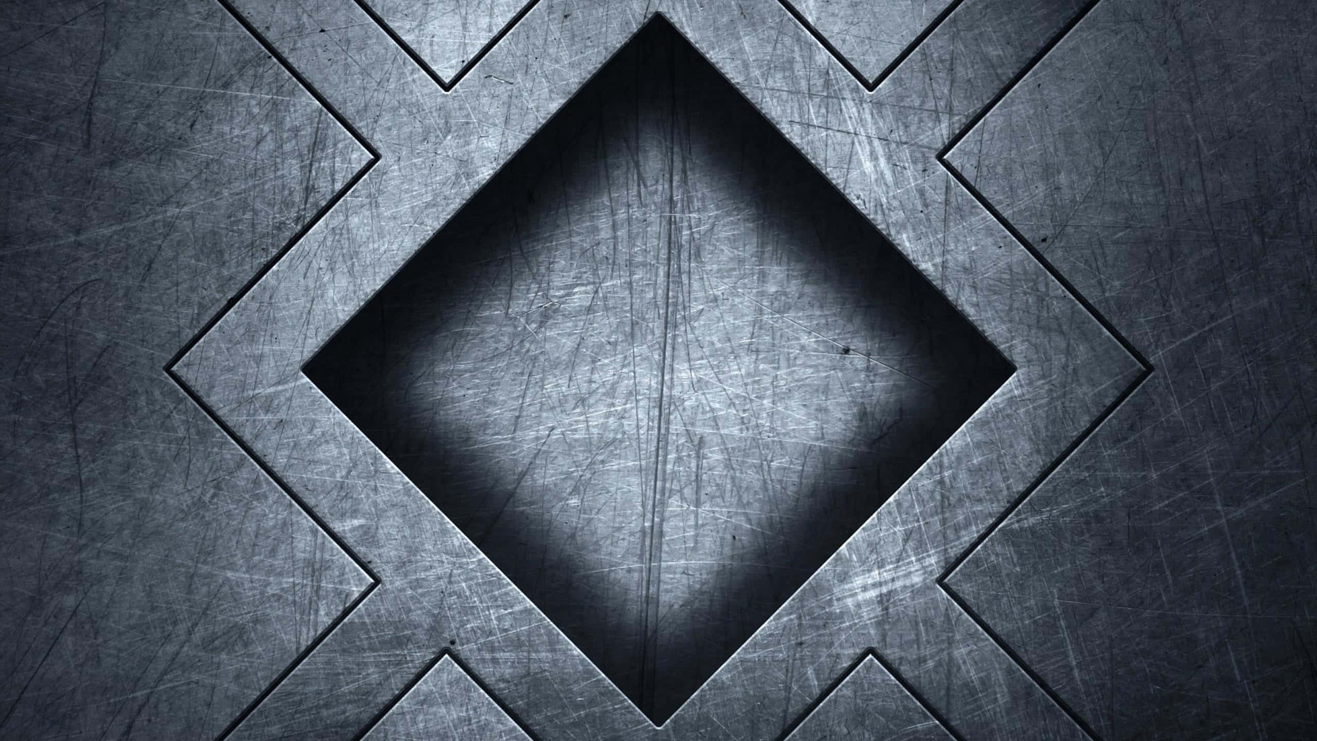 Immaginigeometriche Quadrate Di Texture In Metallo Sulla Lastra Di Acciaio.