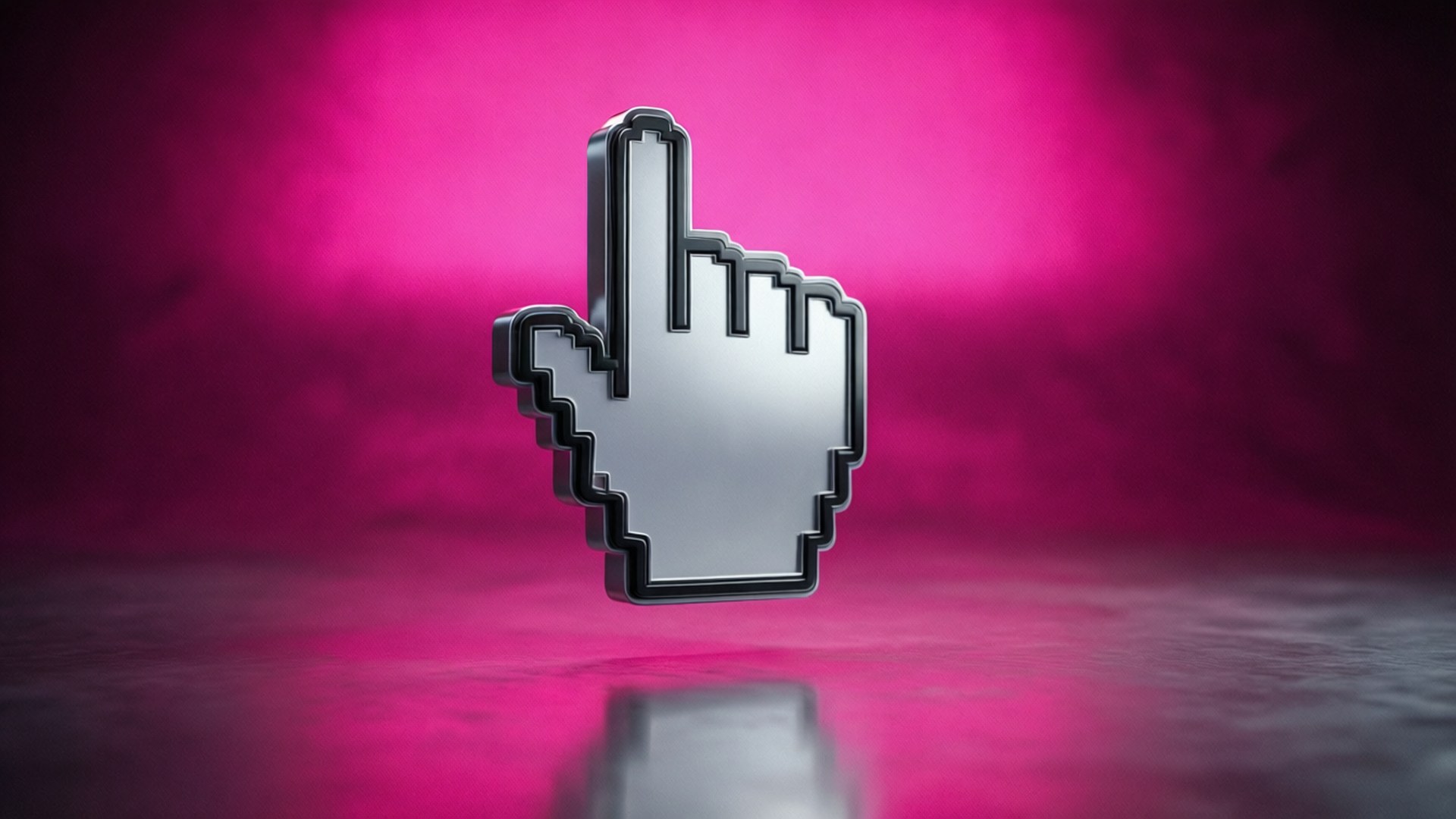 Metalen 3D-cursor Achtergronden