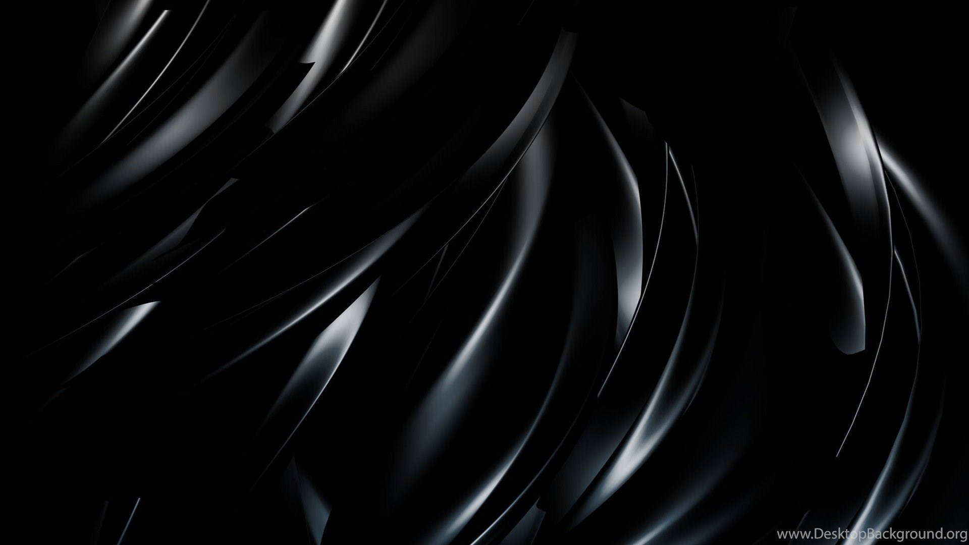 Metallic Black Abstract Picture