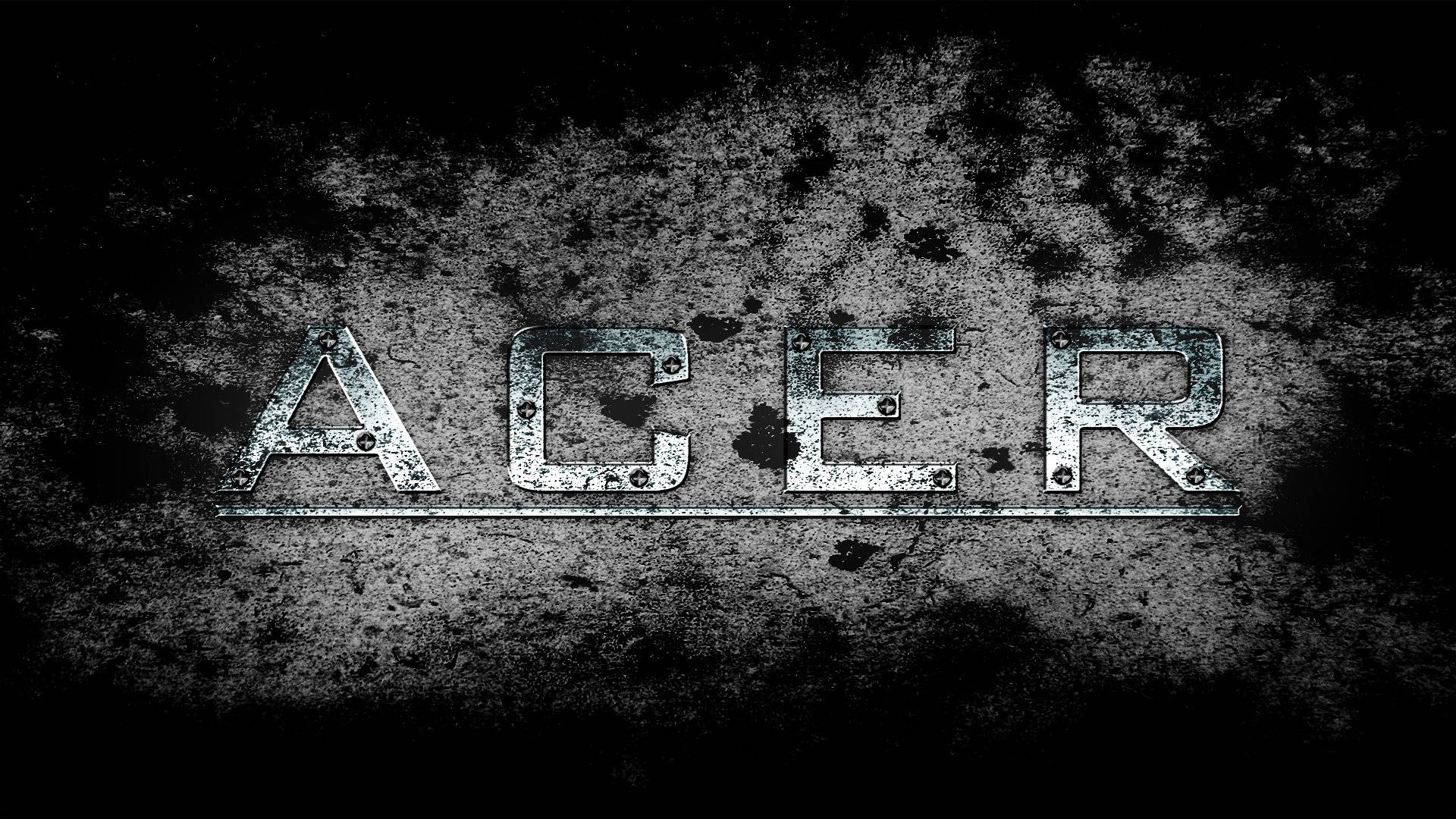 Metallic Black And White Acer Logo Picture