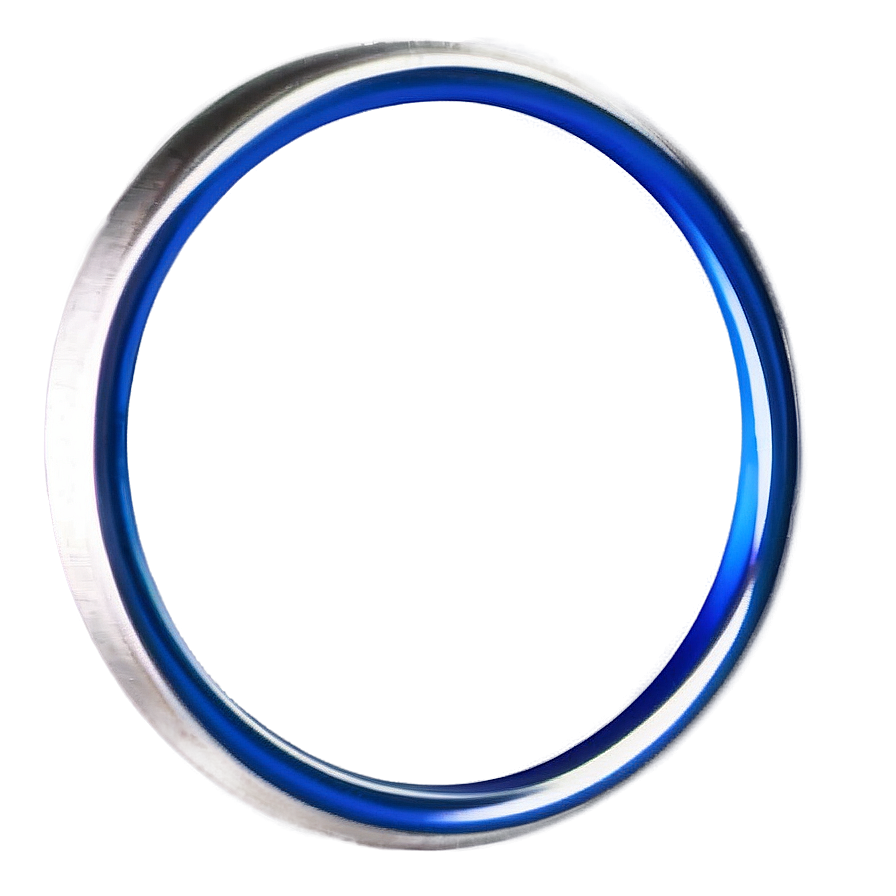 Download Metallic Blue Circle Png Yab | Wallpapers.com