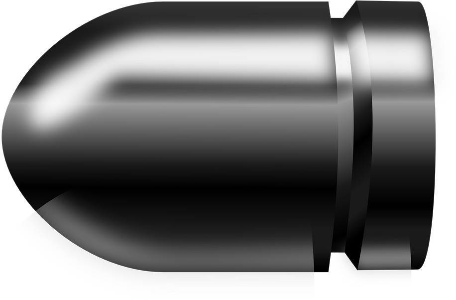 Metallic Bullet3 D Rendering PNG