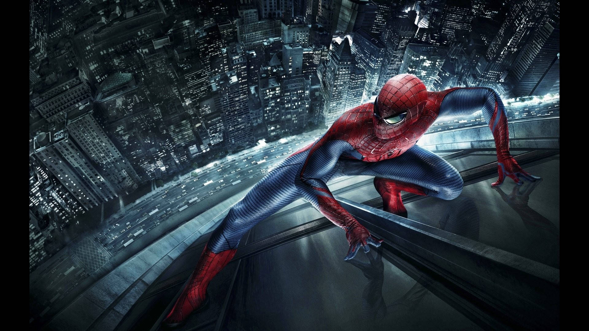 Metallic City Spider Man Wallpaper