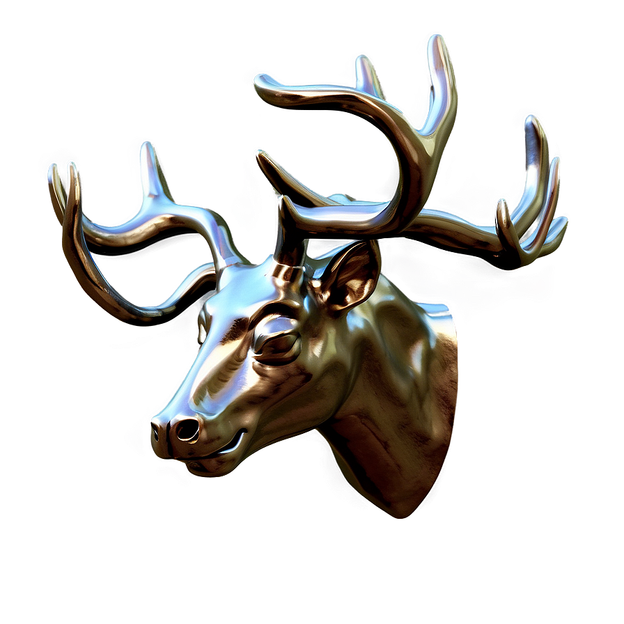 Download Metallic Deer Head Texture Png Rkm33 | Wallpapers.com