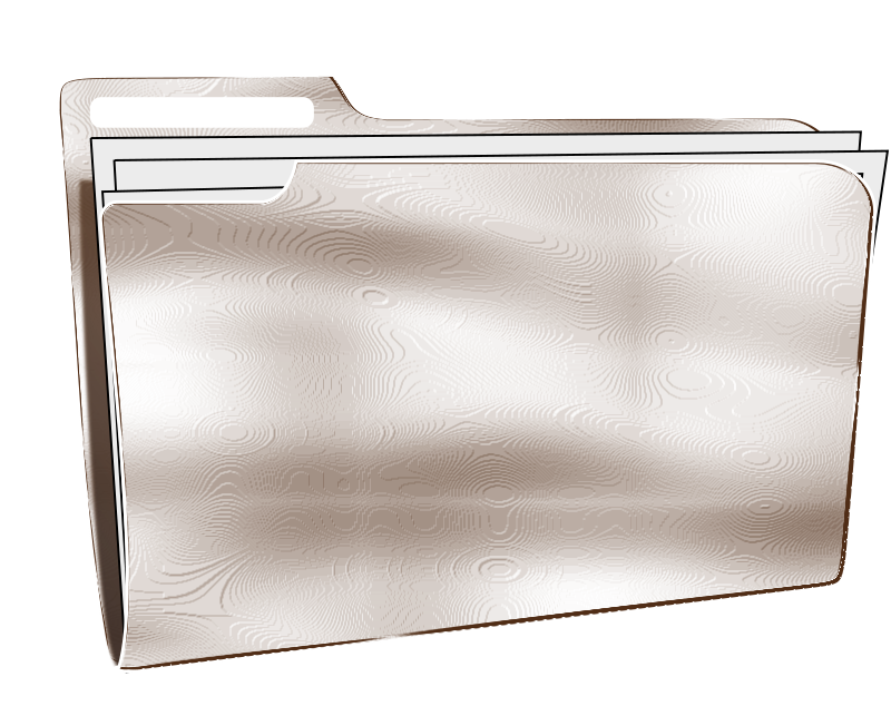 Metallic File Folder Icon PNG