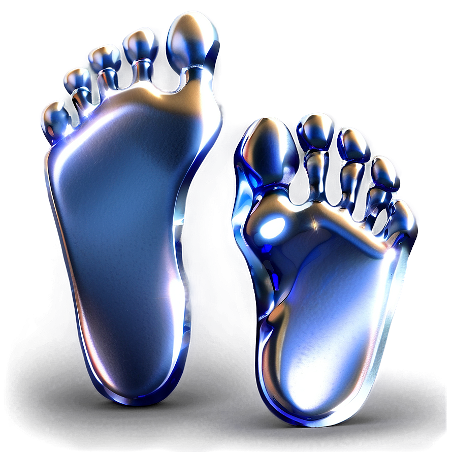 Metallic Footprints Png Ctj8 PNG