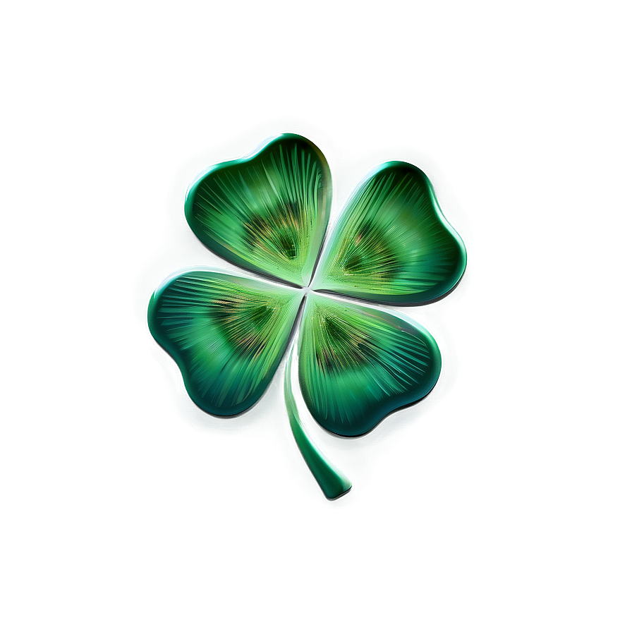 Metallic Four Leaf Clover Png 30 PNG
