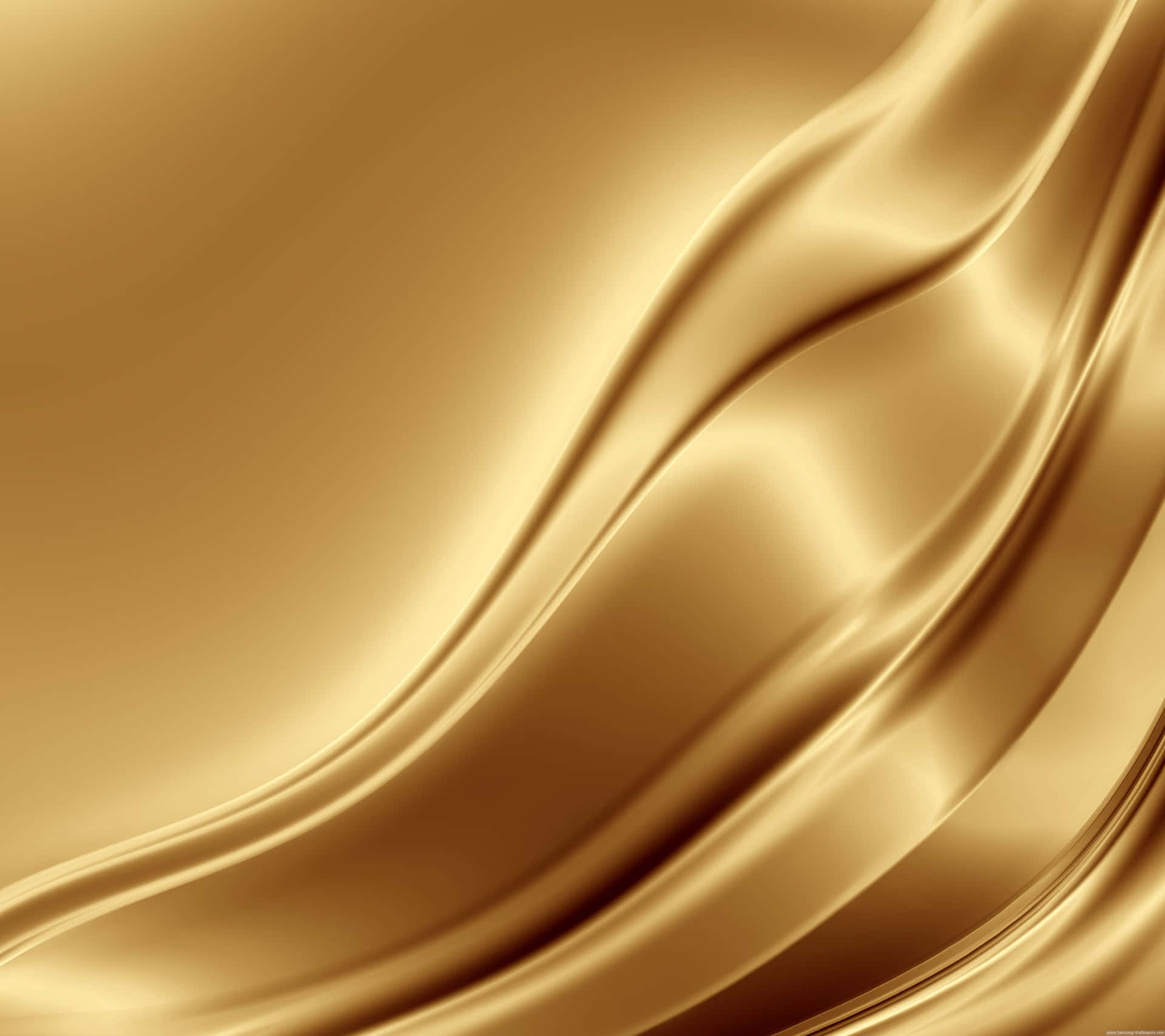 Gold Silk Background With Wavy Lines Wallpaper
