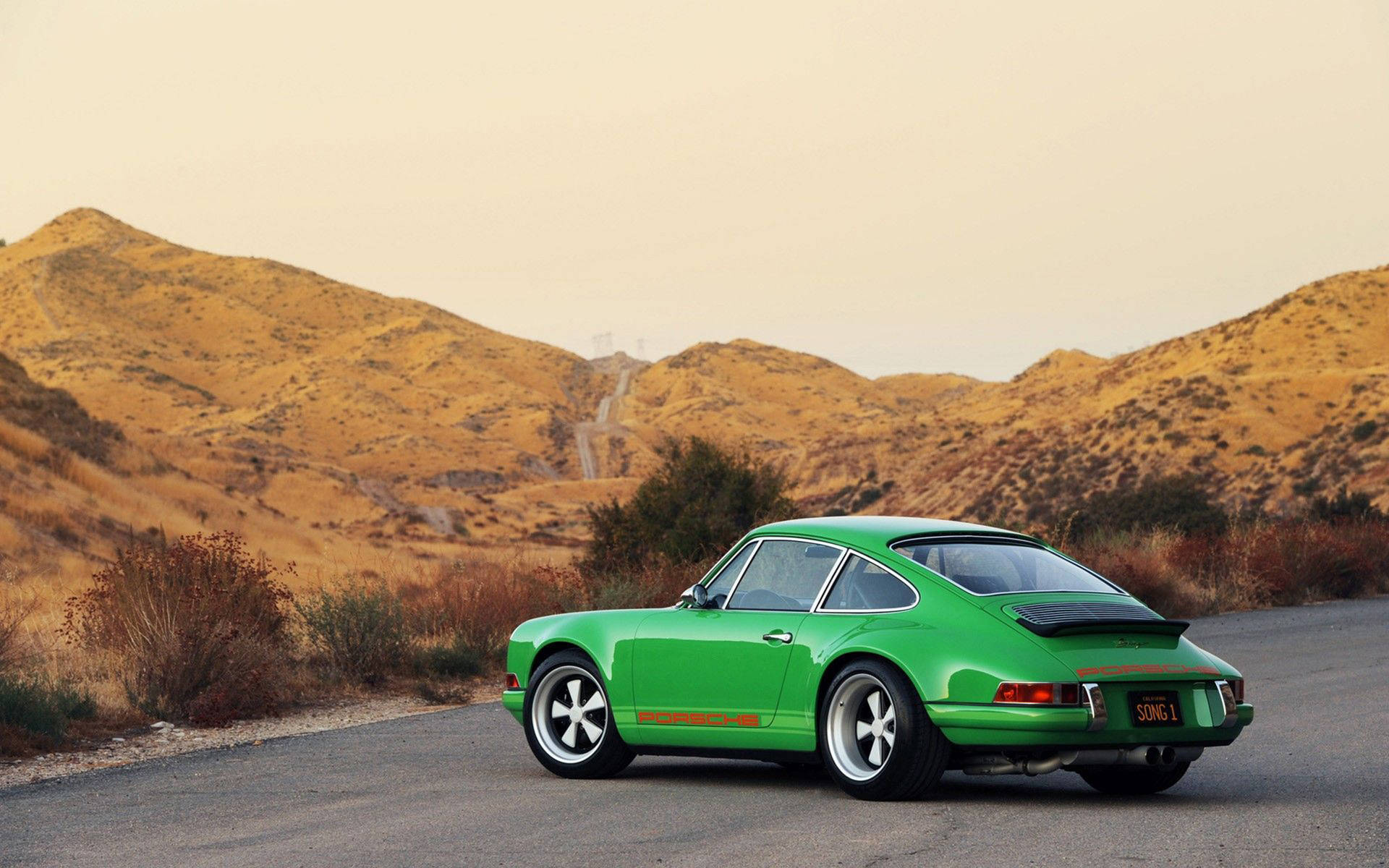 Porschesinger Verde Metálico Fondo de pantalla