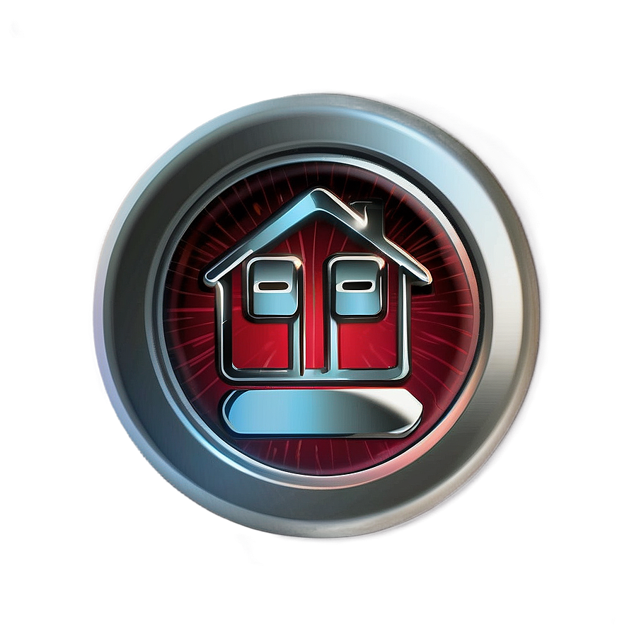 Metallic Home Button Png 12 PNG