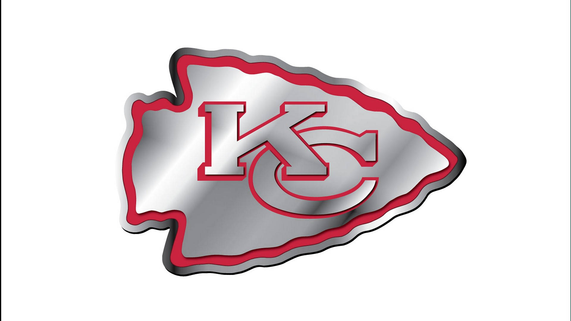 Logo Metallico Dei Kansas City Chiefs Sfondo